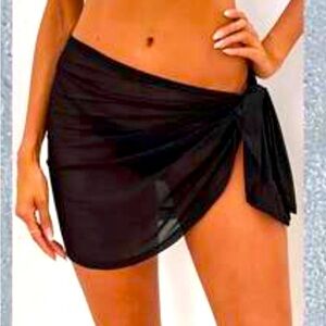 Black nwt sheer sarong.cover up